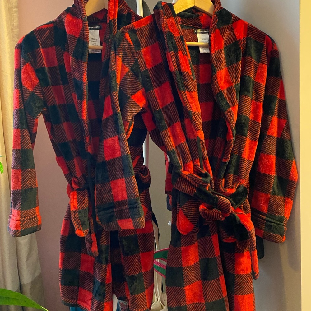 2 Robes only worn once for Christmas pj photo